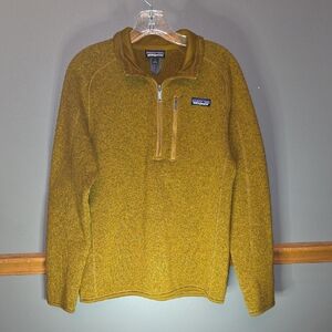 Patagonia Men's Mustard Zip-Up Sweater
